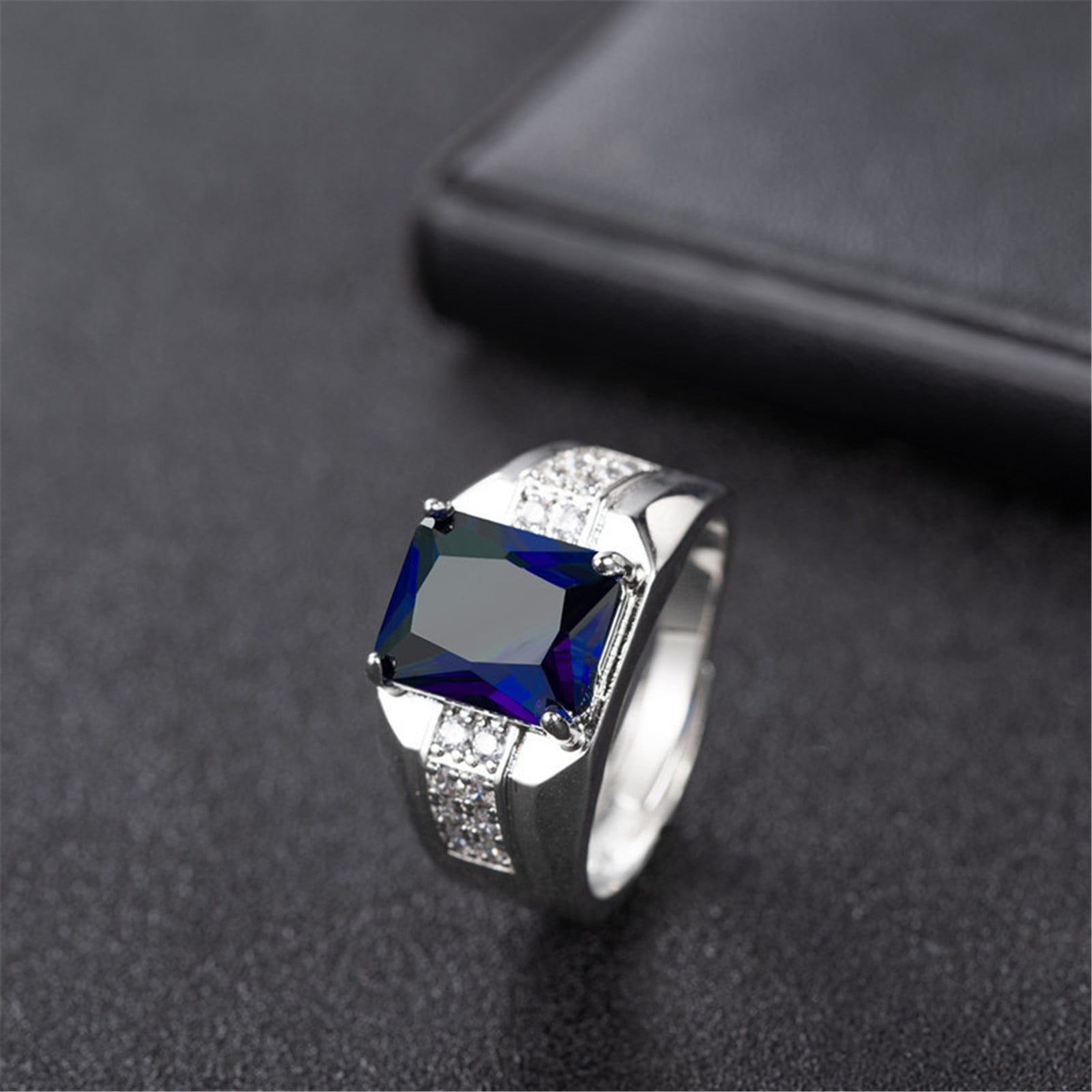 LONDANY ring Irregular texture ocean blue gemstone ring women European and  American hand-woven enamel vintage ring ornaments - AliExpress